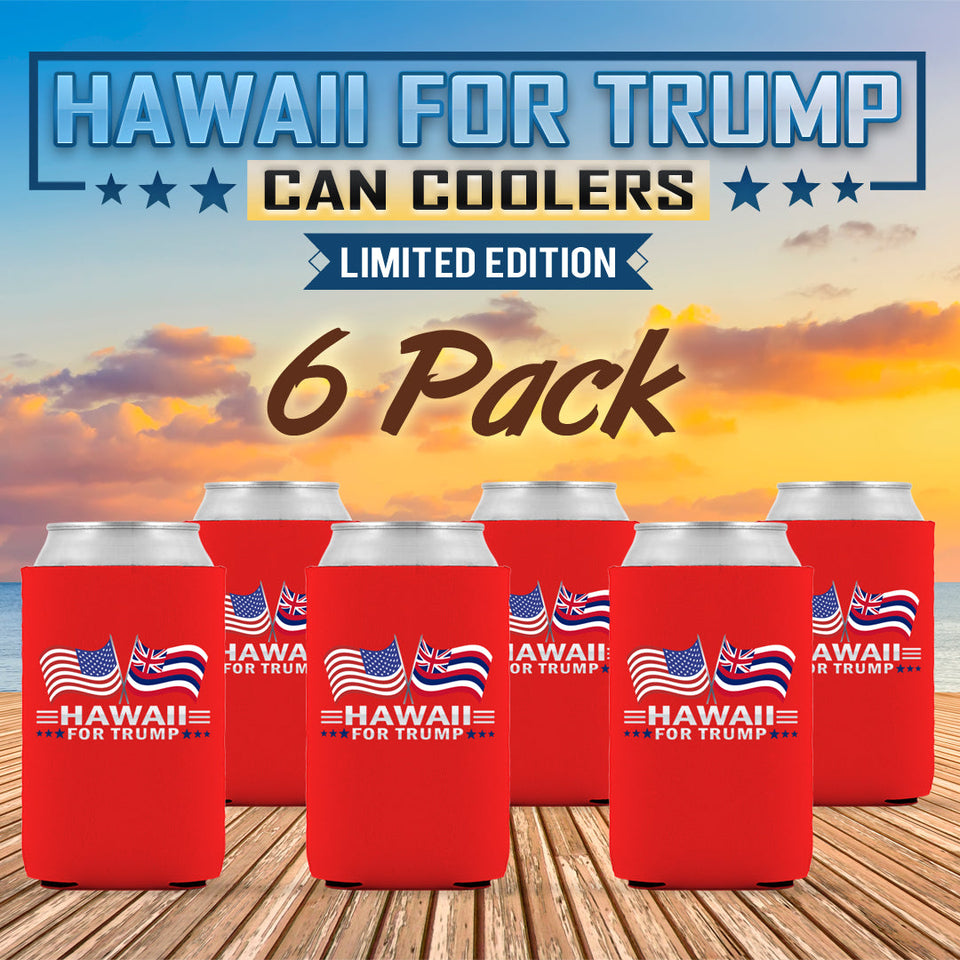 Hawaii For Trump Limited Edition Can Cooler 6 Pack