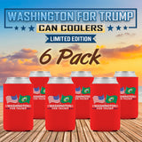 Washington For Trump Limited Edition Can Cooler 6 Pack