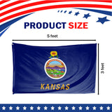 Kansas State Flag 3 x 5 Feet