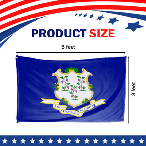 Connecticut State Flag 3 x 5 Feet