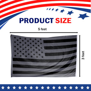 Black American Flag 3 x 5 Flag