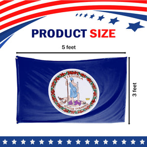 Virginia State Flag 3 x 5 Feet