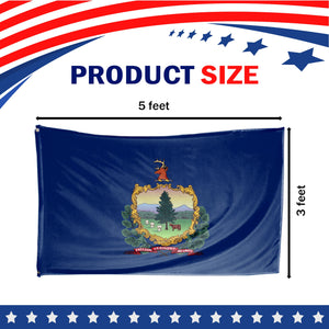 Vermont State Flag 3 x 5 Feet