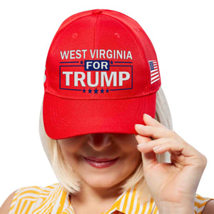 West Virginia For Trump Limited Edition Embroidered Hat