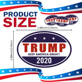 Trump 2020 Make America Great Oval Shaped Car Magnet