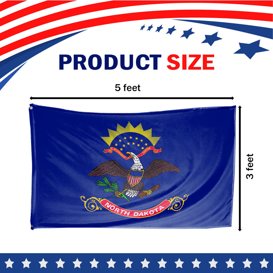 North Dakota State Flag 3 x 5 Feet