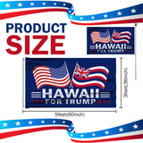 Hawaii For Trump 3 x 5 Flag - Limited Edition Dual Flags