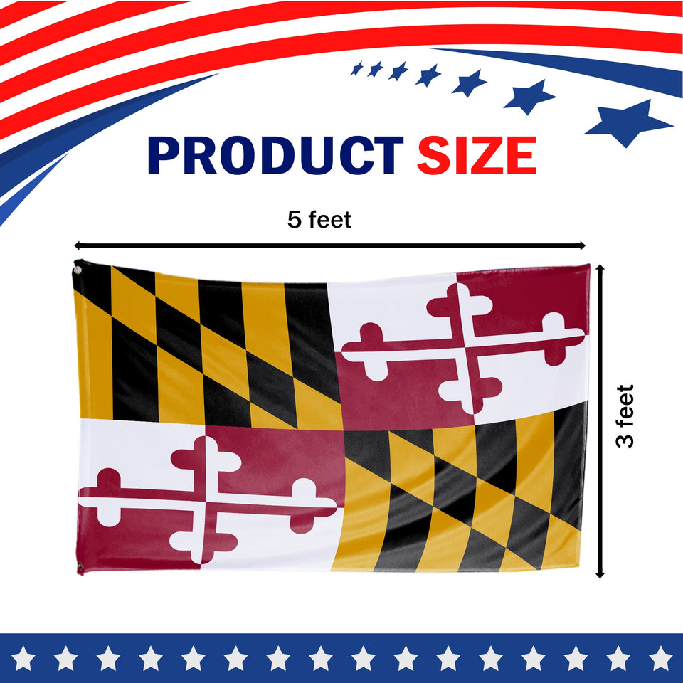 Maryland State Flag 3 x 5 Feet