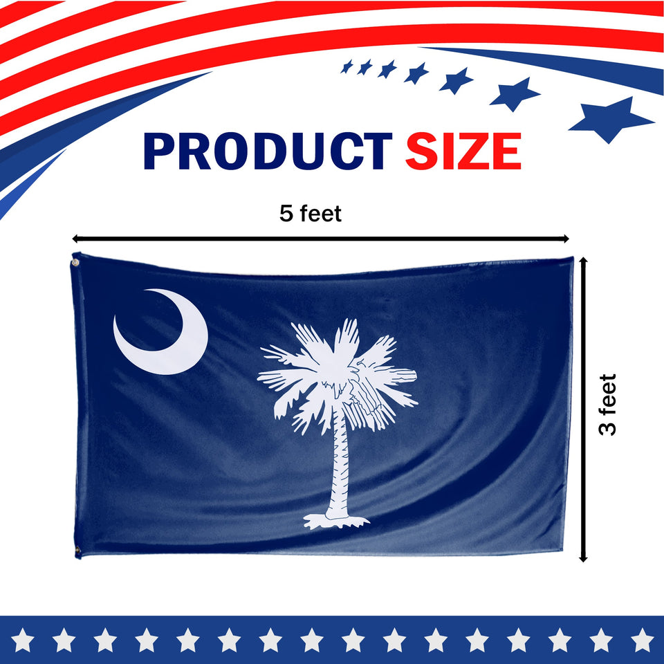 South Carolina State Flag 3 x 5 Feet