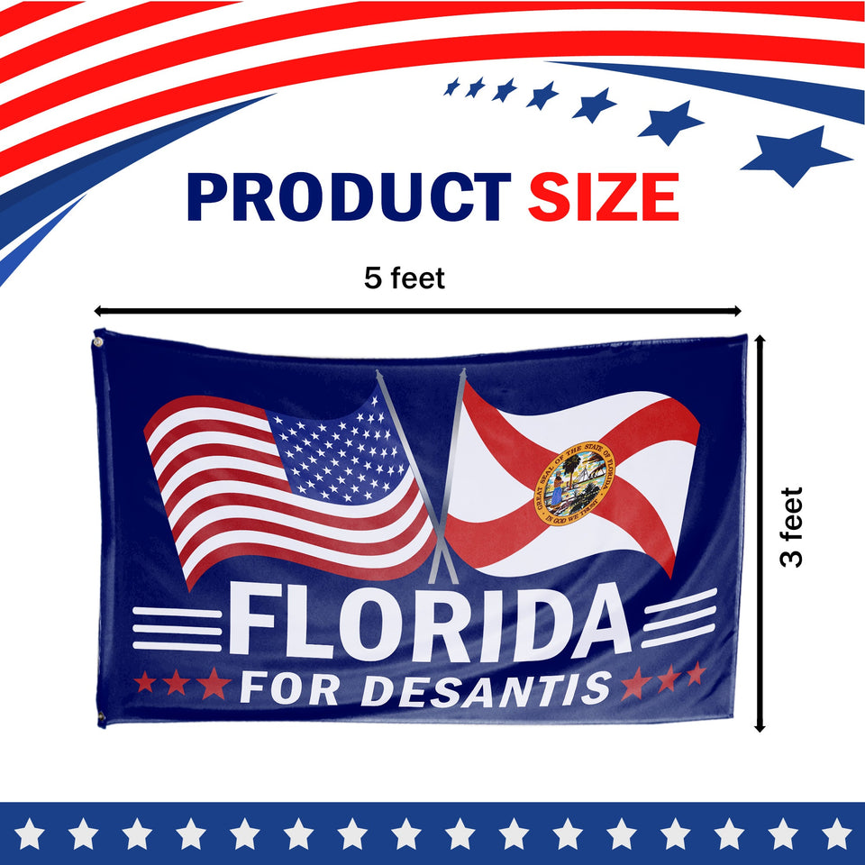 Florida For Desantis 3 x 5 Flag Limited Edition Dual Flags