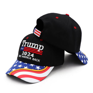 Trump 2024 Take America Back Black USA Hat