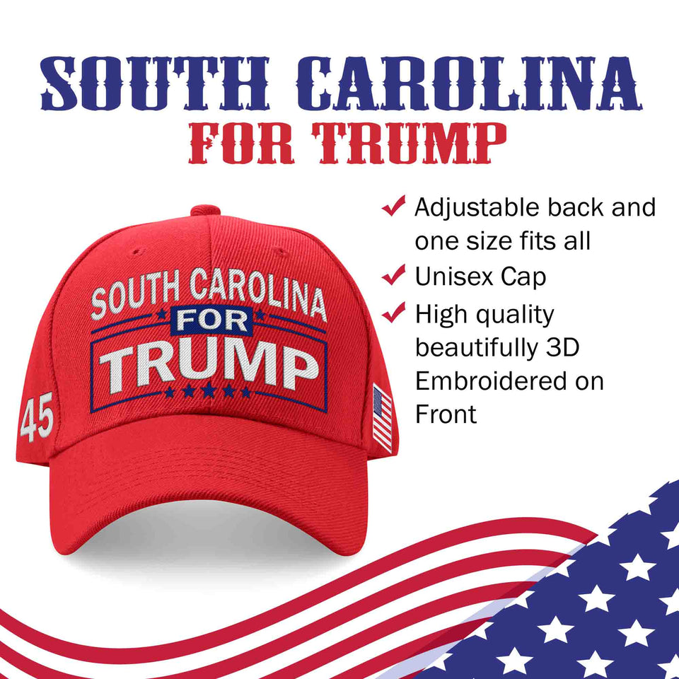 South Carolina For Trump Limited Edition Embroidered Hat