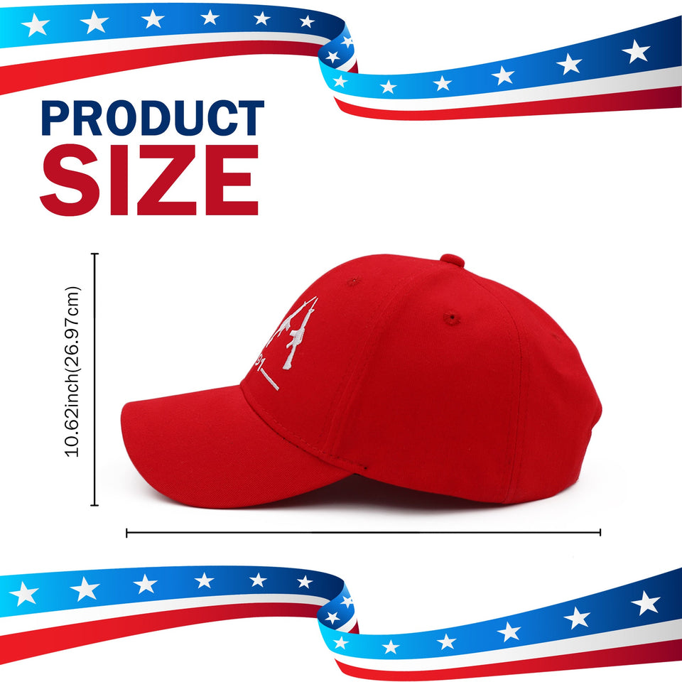 2nd Amendment 2A Limited Edition Red Embroidered Hat