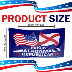 Proud Alabama Republican  3 x 5 Flag - Limited Edition Flags