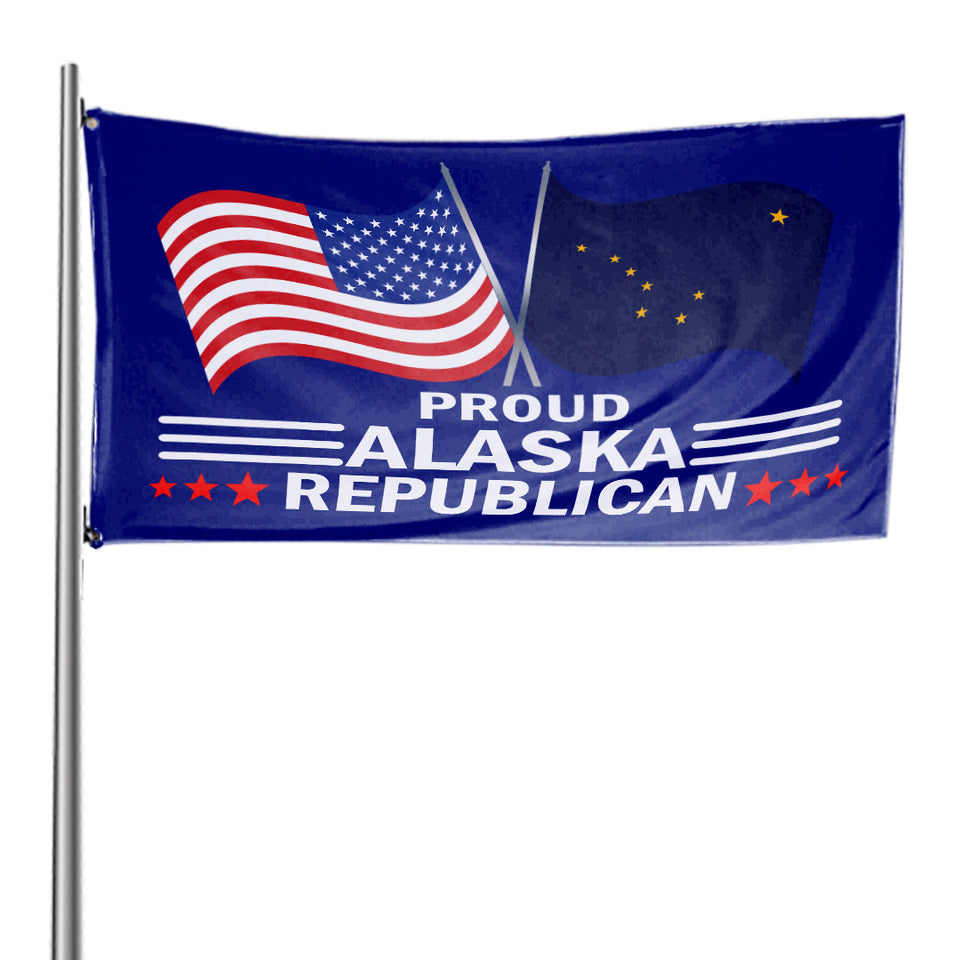 Proud Alaska Republican  3 x 5 Flag - Limited Edition Flags