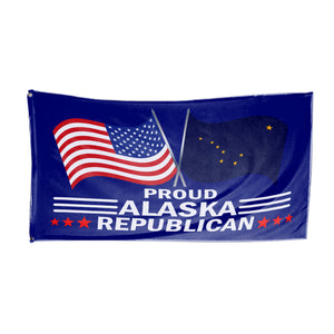 Proud Alaska Republican  3 x 5 Flag - Limited Edition Flags
