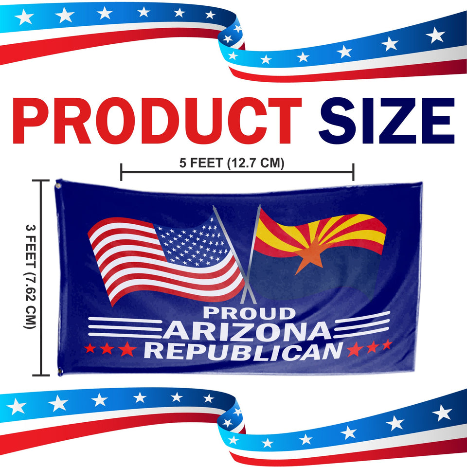 Proud Arizona Republican  3 x 5 Flag - Limited Edition Flags