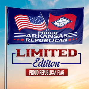 Proud Arkansas Republican 3 x 5 Flag - Limited Edition Flags