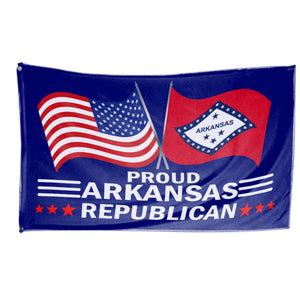 Proud Arkansas Republican 3 x 5 Flag - Limited Edition Flags