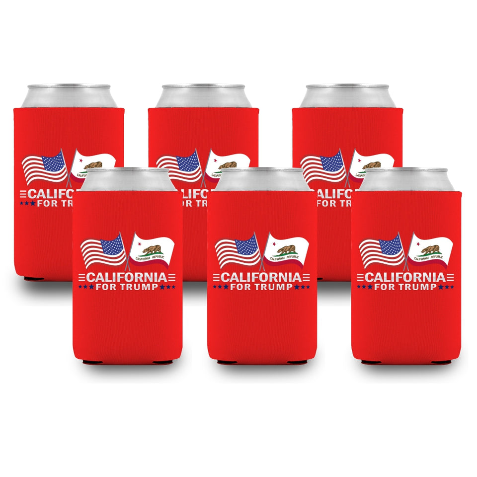California For Trump Limited Edition Can Cooler  6 Pack