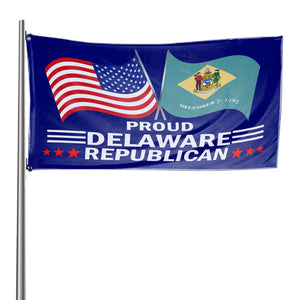 Proud Delaware Republican 3 x 5 Flag - Limited Edition Flags