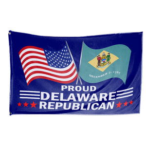 Proud Delaware Republican 3 x 5 Flag - Limited Edition Flags