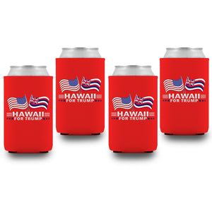Hawaii For Trump Limited Edition Can Cooler 4 Pack