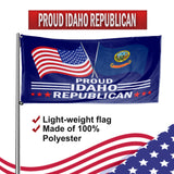 Proud Idaho Republican 3 x 5 Flag - Limited Edition Flags
