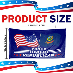 Proud Idaho Republican 3 x 5 Flag - Limited Edition Flags
