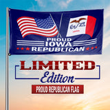 Proud Iowa Republican 3 x 5 Flag - Limited Edition Flags