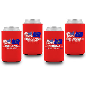 Indiana For Trump Limited Edition Can Cooler 4 Pack