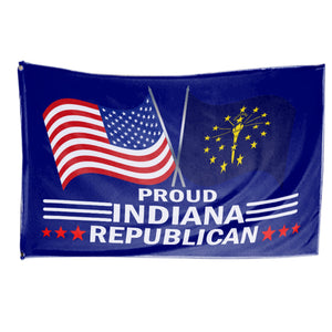 Proud Indiana Republican  3 x 5 Flag - Limited Edition Flags