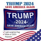 Trump 2024 Save America Again 6x10 Extra Large Flag