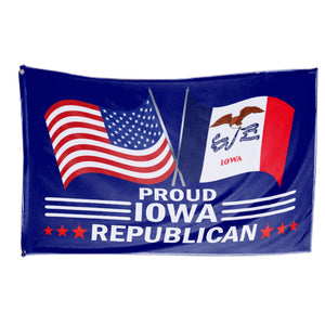 Proud Iowa Republican 3 x 5 Flag - Limited Edition Flags