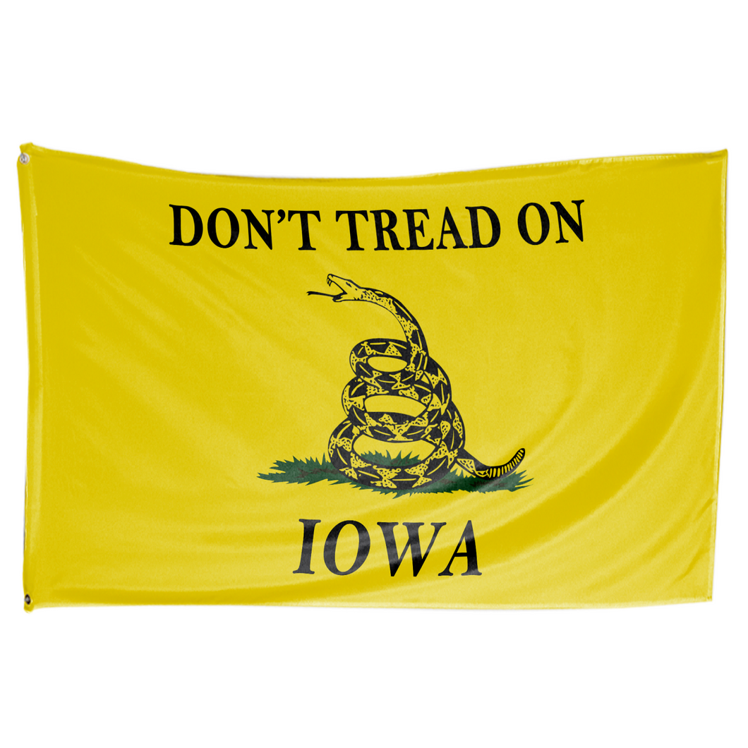 Don't Tread on Iowa 3 x 5 Gadsden Flag - Limited Edition