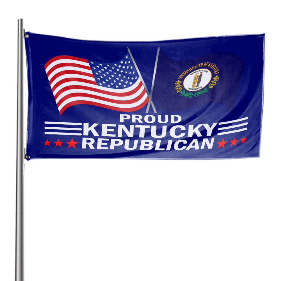 Proud Kentucky Republican 3 x 5 Flag - Limited Edition Flags