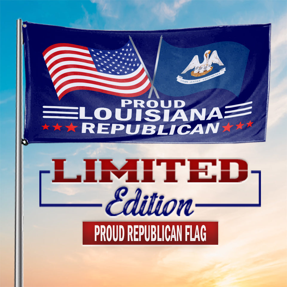 Proud Louisiana Republican 3 x 5 Flag - Limited Edition Flags