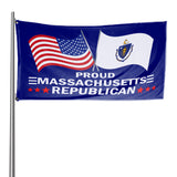 Proud Massachusetts Republican 3 x 5 Flag - Limited Edition Flags