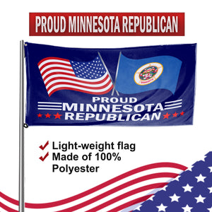 Proud Minnesota Republican 3 x 5 Flag - Limited Edition Flags