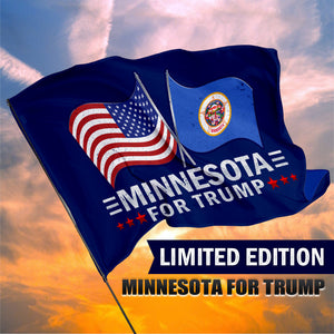 Minnesota For Trump 3 x 5 Flag - Limited Edition Dual Flags