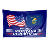 Proud Montana Republican 3 x 5 Flag - Limited Edition Flags