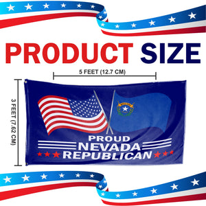 Proud Nebraska Republican 3 x 5 Flag - Limited Edition Flags