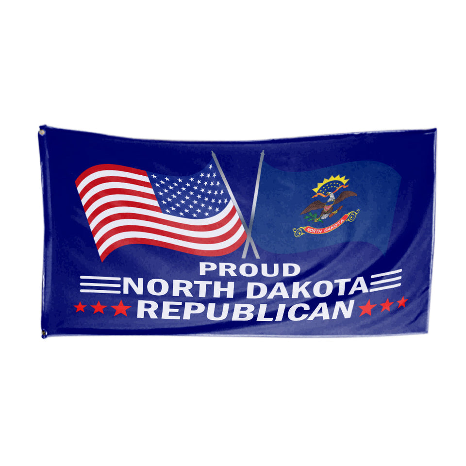 Proud North Dakota Republican 3 x 5 Flag - Limited Edition Flags