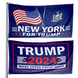 Trump 2024 Make Votes Count Again & 50 States For Trump 3 x 5 Flag Bundle - All States Available