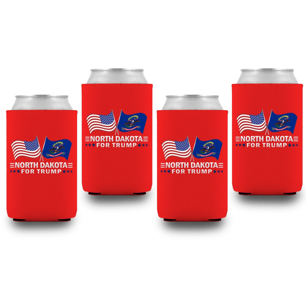 North Dakota For Trump Limited Edition Can Cooler 4 Pack