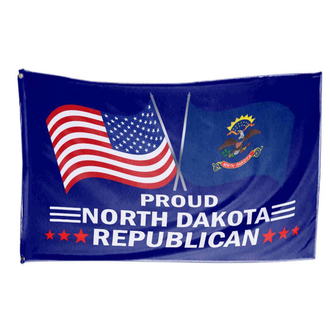 Proud North Dakota Republican 3 x 5 Flag - Limited Edition Flags