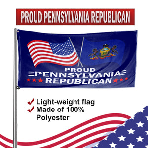 Proud Pennsylvania Republican 3 x 5 Flag - Limited Edition Flags