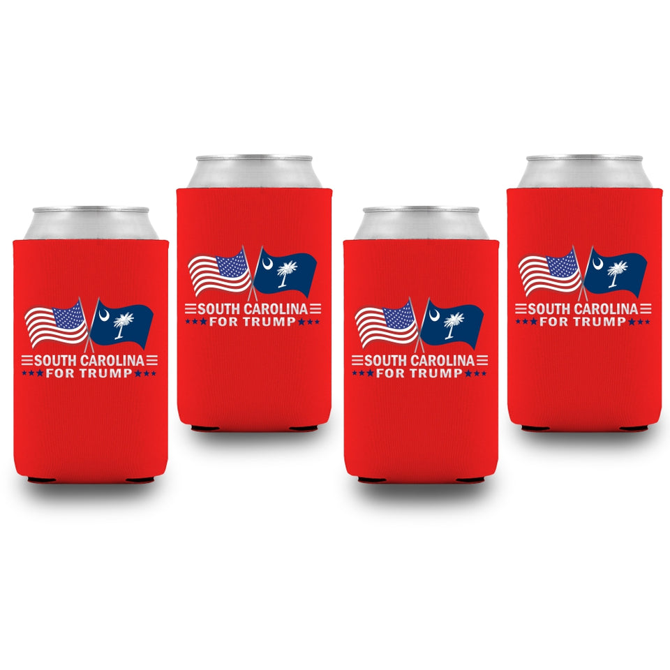 South Carolina For Trump Limited Edition Can Cooler 4 Pack