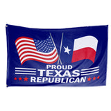 Texas For Trump Flag and Hat Bundle - Includes 1 Texas for Trump Hat and 3 unique Trump 2024 flags