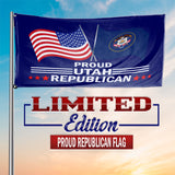 Proud Utah Republican 3 x 5 Flag - Limited Edition Flags